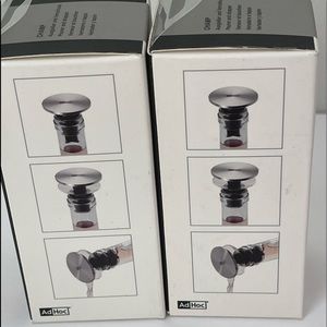 2X Ad Hoc Wine Pourer And Stopper Brand New